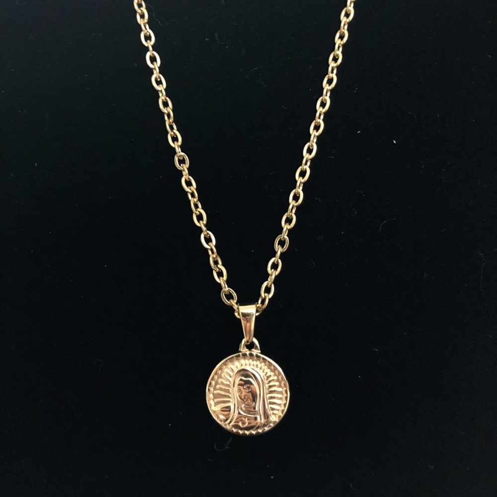 Virgin Mary Stainless Steel Pendant with Chain